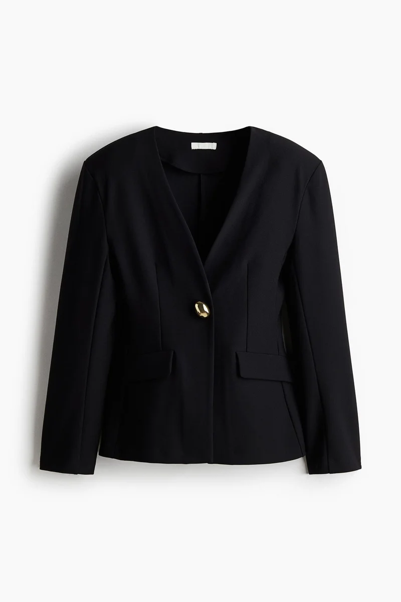 H&M Collarless blazer