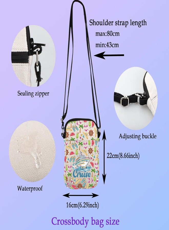 XYANFA Cruise Crossbody Bag Cruise Ship Essentials Cruise Lover Gift Vacation Trip Travel Gift Cruising Purse Sling Bag (Cruisemiddle crossbodybag) - Image 2