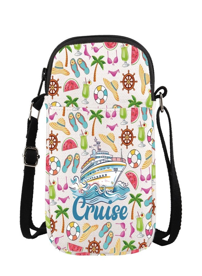 XYANFA Cruise Crossbody Bag Cruise Ship Essentials Cruise Lover Gift Vacation Trip Travel Gift Cruising Purse Sling Bag (Cruisemiddle crossbodybag) - Image 1