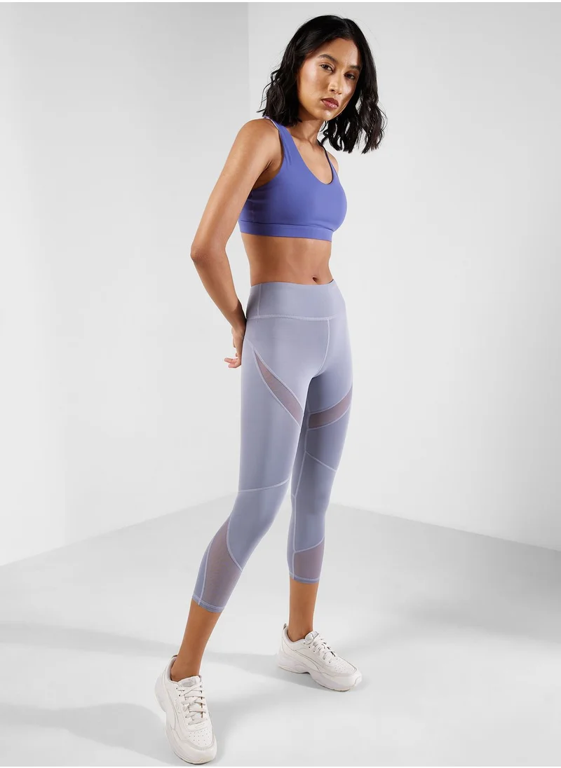 FRWD Mesh Detail High Waist Leggings