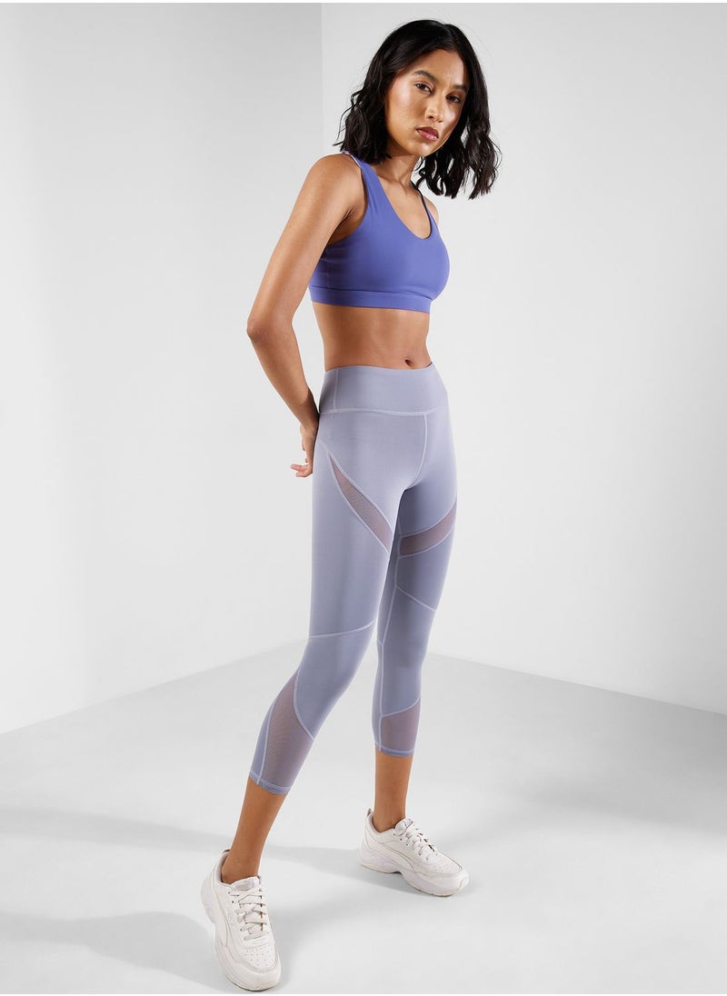 FRWD - Mesh Detail High Waist Leggings - Image 1