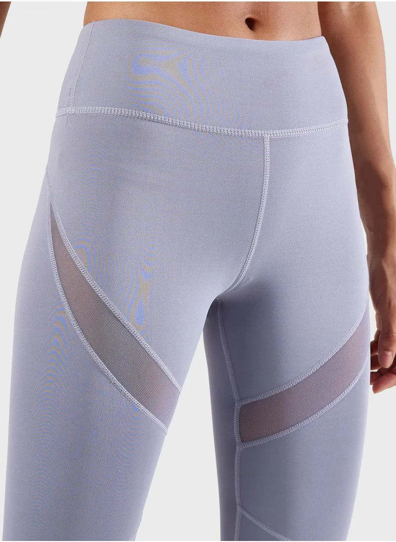 FRWD Mesh Detail High Waist Leggings