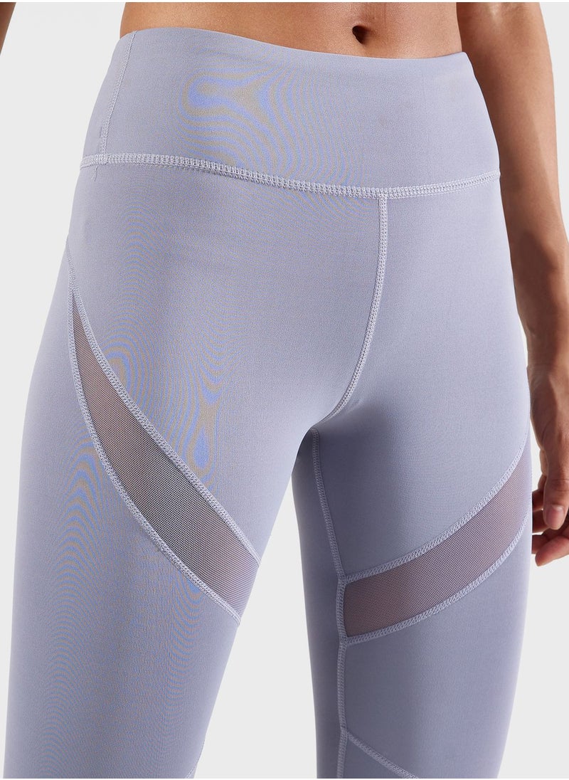 FRWD - Mesh Detail High Waist Leggings - Image 1