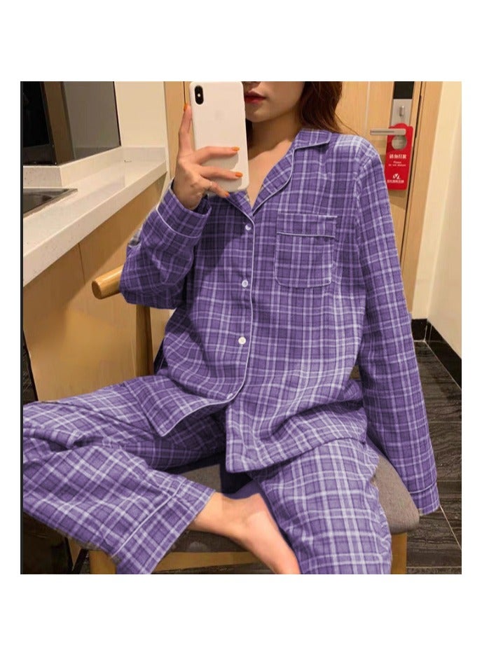 Beauenty Womens Pajamas Set 2 Piece Button Down Pjs Soft Long Sleeve Top and Pants Sleepwear Set Girls  Lounge Sets - Image 1