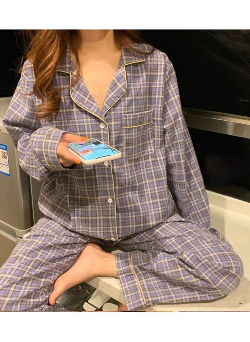 Beauenty Womens Pajamas Set 2 Piece Button Down Pjs Soft Long Sleeve Top and Pants Sleepwear Set Girls  Lounge Sets - Image 3