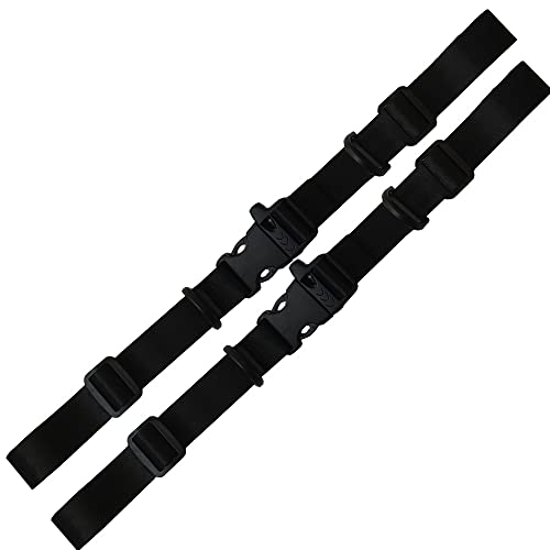 HDHYK 2 -Pack Backpack Chest Strap Adjustable Sternum Strap with Emergency Whistle Buckle for Camping Hiking Jogging(Black) - Image 5