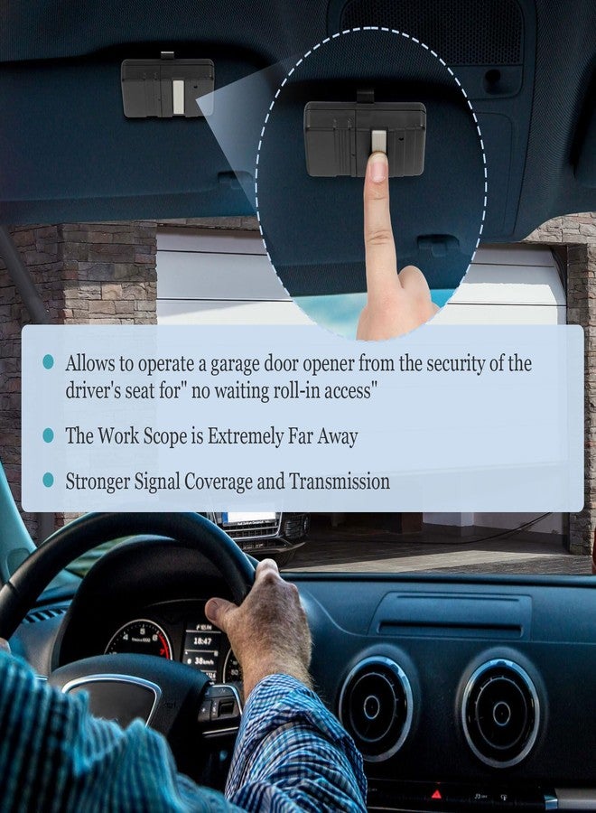 Jisculo GT90-1 Garage Door Remote Control，Compatible with Genie Overhead and Gate Opener Remote with Keychain,for GT90 G220 MAT90 GT912 AT90, 9/12 DIP Garage Door Remote Control Replacement(1 Pack) - Image 4