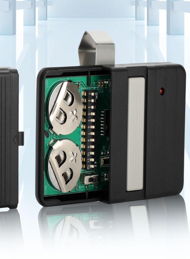 Jisculo GT90-1 Garage Door Remote Control，Compatible with Genie Overhead and Gate Opener Remote with Keychain,for GT90 G220 MAT90 GT912 AT90, 9/12 DIP Garage Door Remote Control Replacement(1 Pack) - Image 2