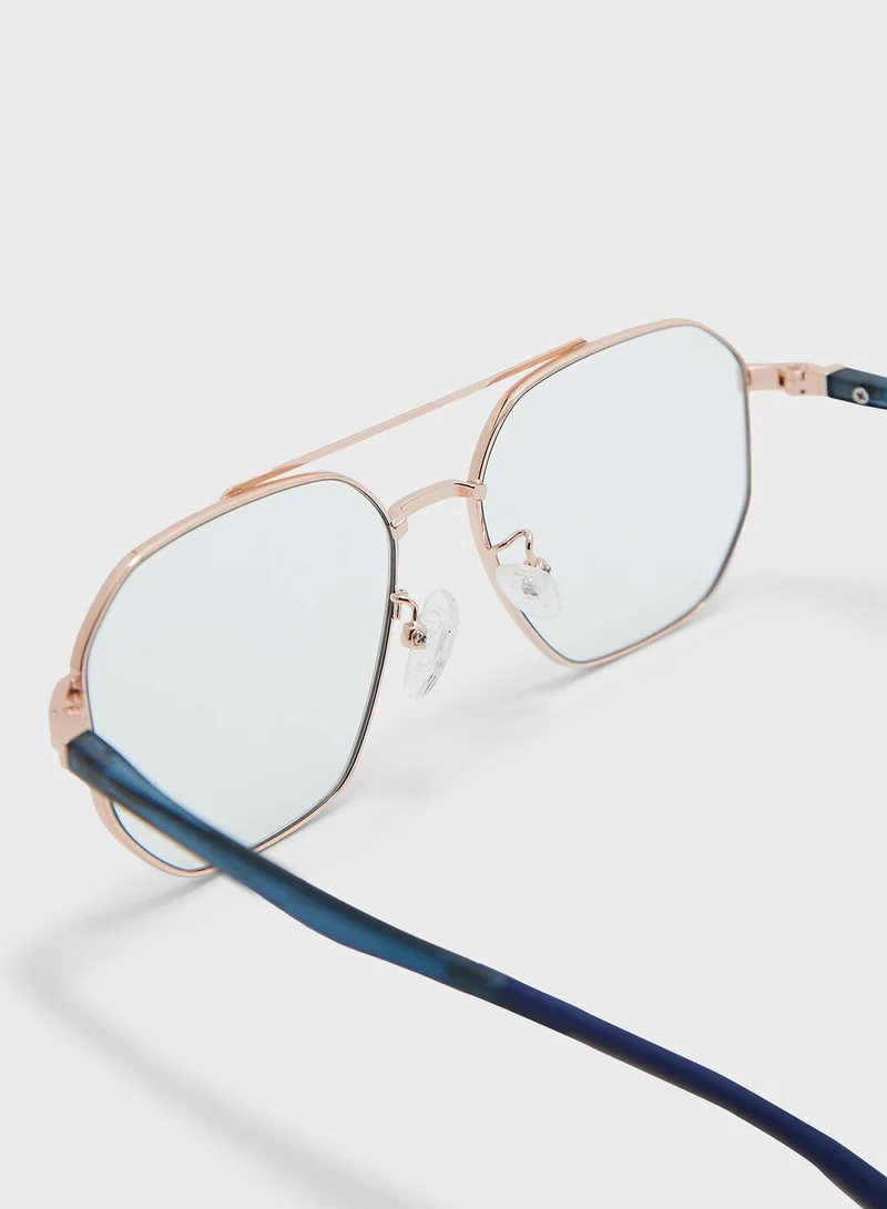 Robert Wood Anti Blue Lens Angular Laptop Optic Glasses