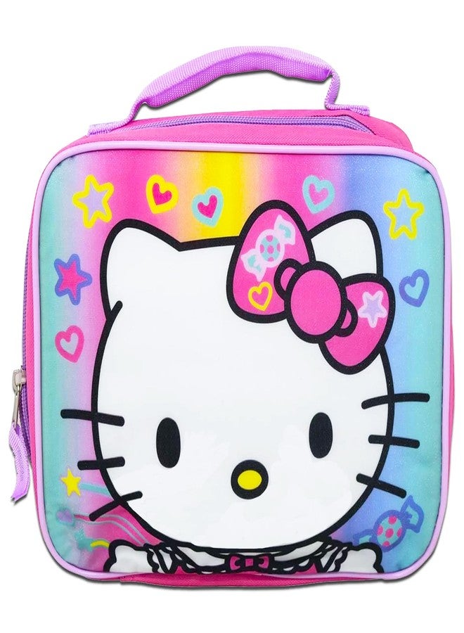 Hello Kitty Lunch Box for Girls Set - Bundle with Hello Kitty Lunch Bag Plus Stickers, Water Bottle, More | Hello Kitty Lunch Container - Image 2