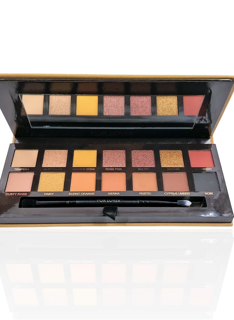 FOR LOVER Soft Glam 14 Color Eyeshadow Palette (Packaging May Vary) Multicolour Multicolour  - Image 1