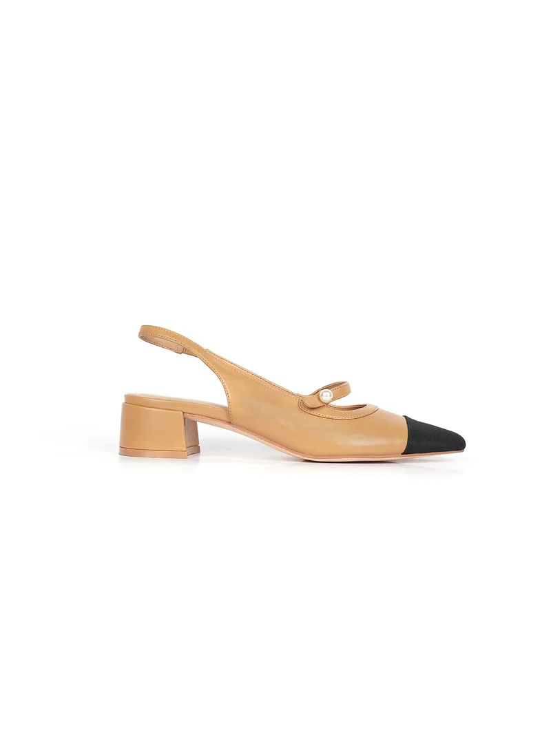 كيوبل Womens slingback heeled Sandals