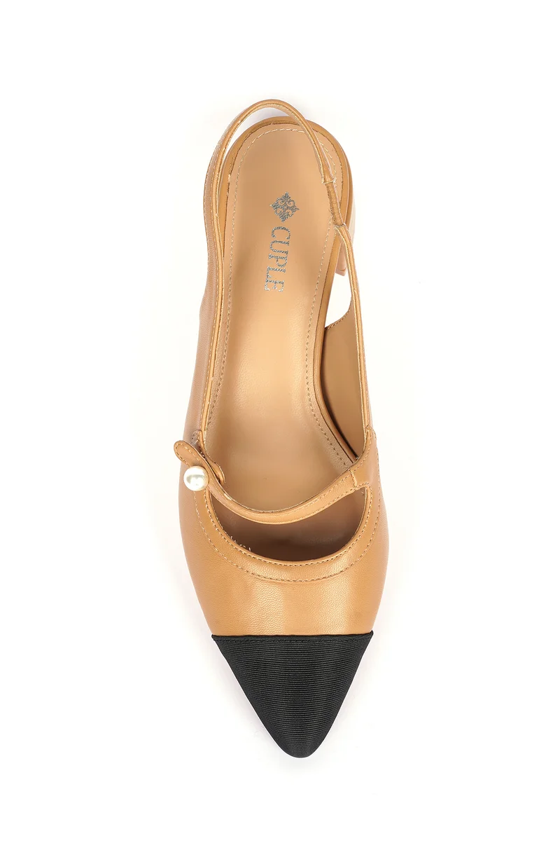 Cuple Womens slingback heeled Sandals