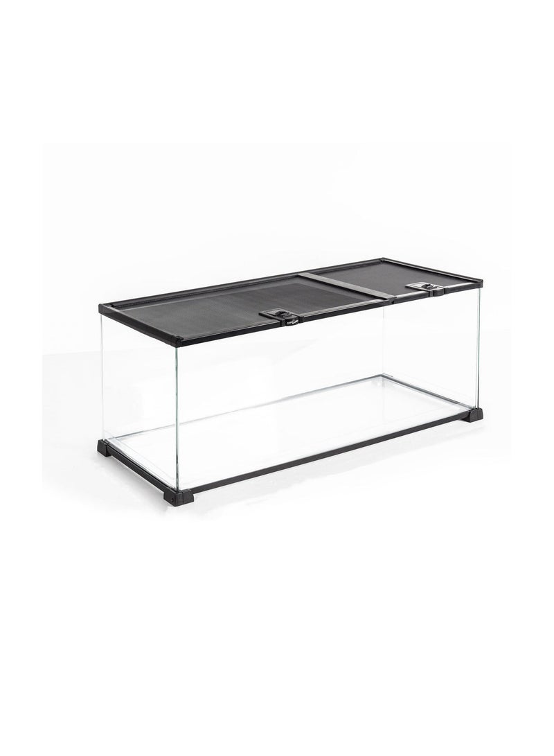 REPTIZOO REPTI ZOO 18 Gallon Reptile Enclosures With Double Top Covers And Glass Sides - Image 1