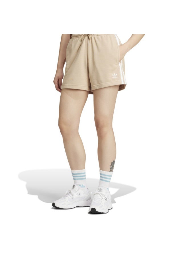 Adidas adidas 3 S SHORT FT Beige Originals Women SHORTS  - Image 4