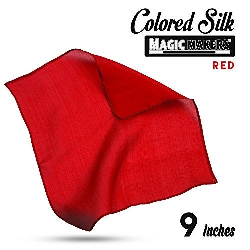 Magic Makers Professional Grade 9 Inch Magician's Silk - Red - Image 1