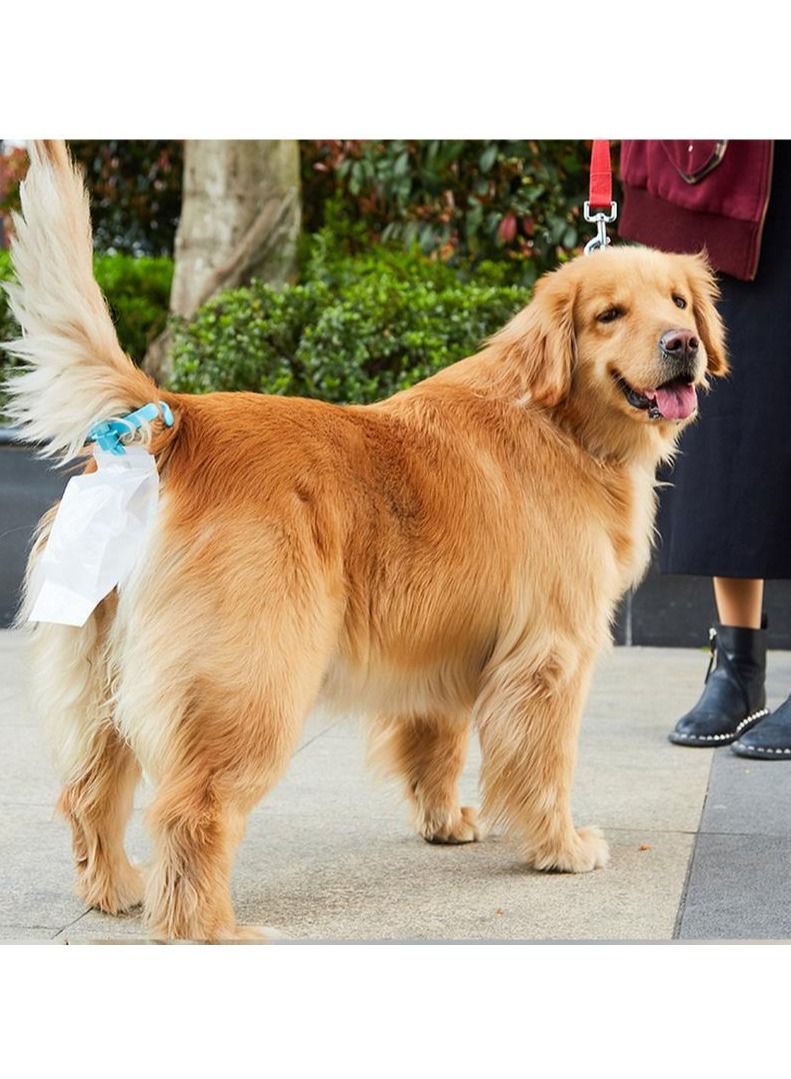 Altheqa Hands Free Pet waste Collector Soft Silicone Clip Tail Holder Container Size S with 20 pcs waste bags - Image 3