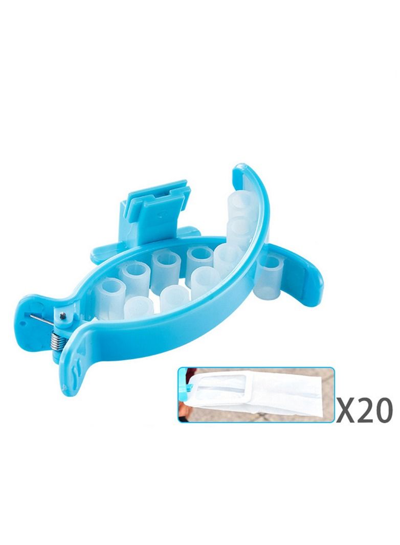 Altheqa Hands Free Pet waste Collector Soft Silicone Clip Tail Holder Container Size S with 20 pcs waste bags - Image 2