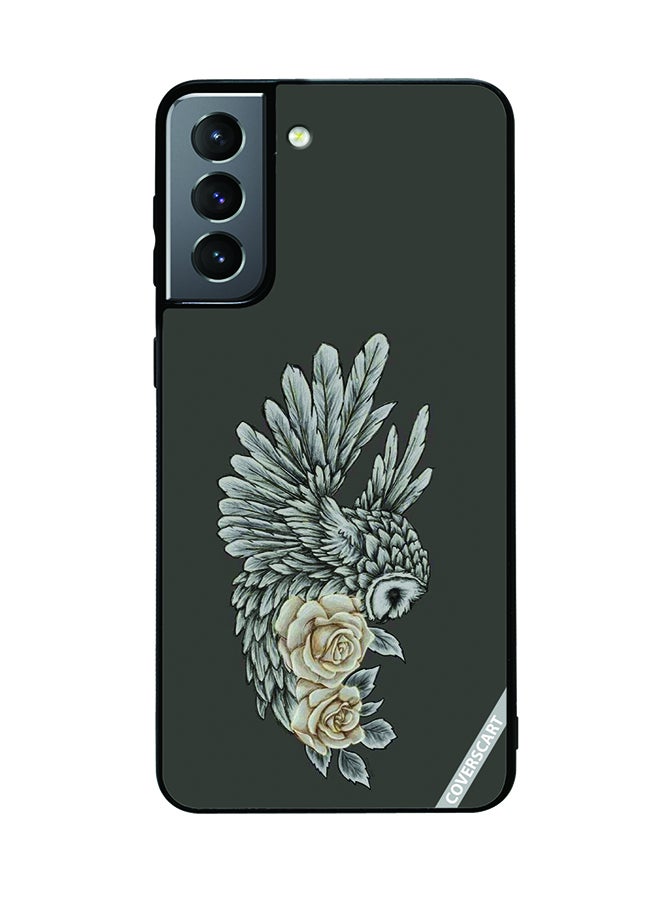 COVERSCART Protective Case Cover For Samsung Galaxy S21 Plus 5G Owl Design Black
