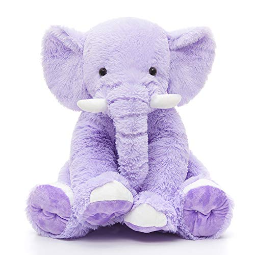 MorisMos Large Elephant Stuffed Animal 196inch Soft Stuffed Elephant Plush Companion Gifts for Girls Boys Purple - Image 1