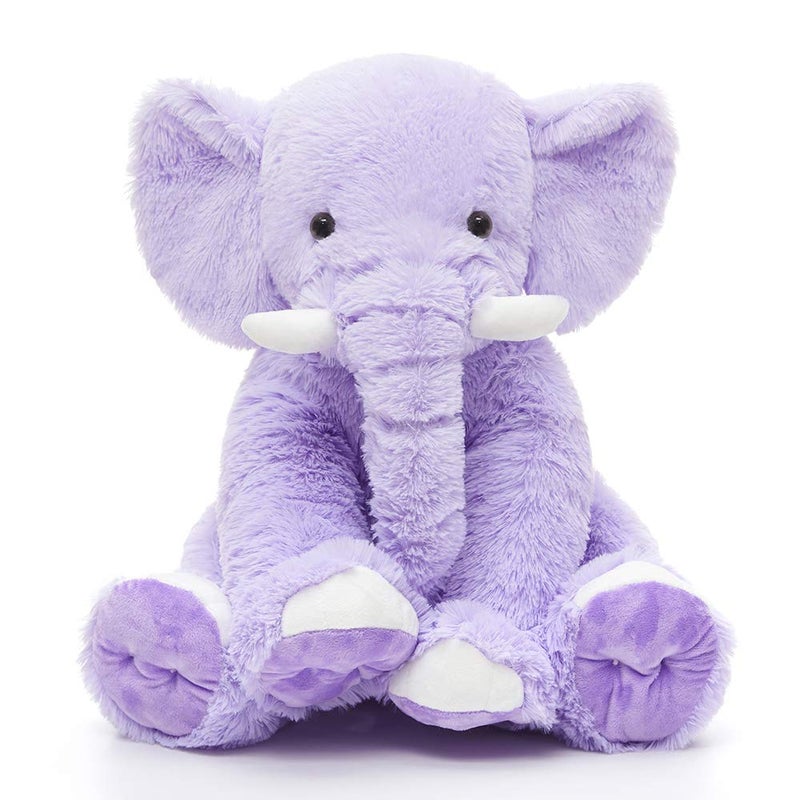 MorisMos Large Elephant Stuffed Animal 196inch Soft Stuffed Elephant Plush Companion Gifts for Girls Boys Purple - Image 3