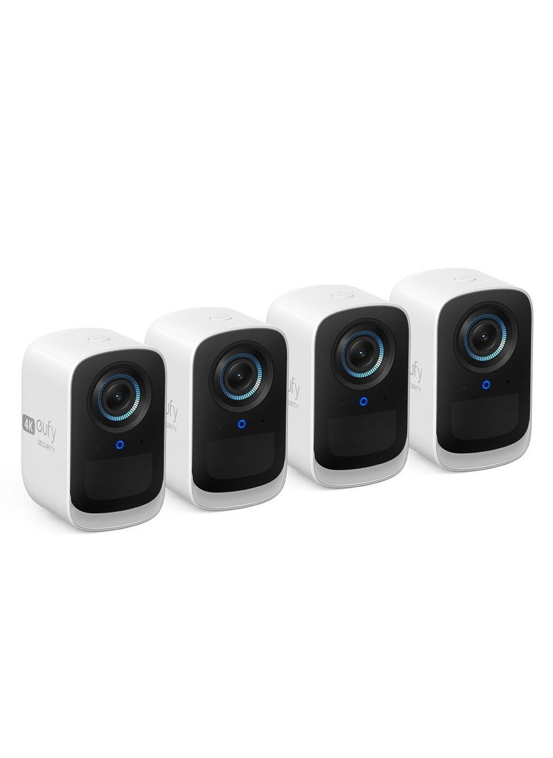 eufy - eufy security eufyCam 3C 4-Cam Kit, Security Camera Outdoor Wireless, 4K Camera, Expandable Local Storage up to 16TB, Face Recognition AI, Spotlight, Color Night Vision, No Monthly Fee - Image 1
