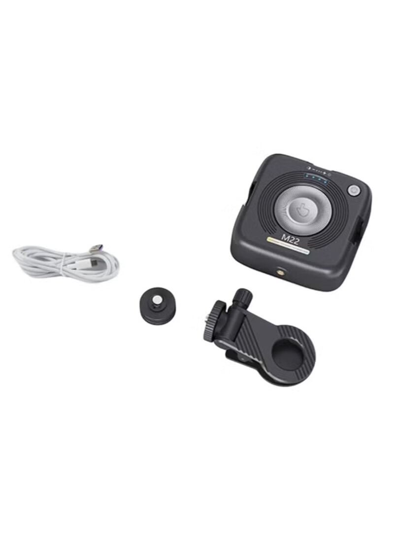 RGB M22 RGB Magnetic Pocket Light Portable LED Fill Light for Mobile Phone Video Conference Live Streaming Photography Rechargeable Mini Camera Light Adjustable Brightness Black - Image 2