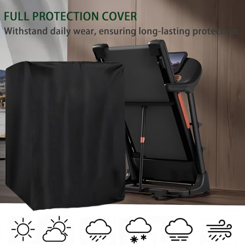 TIFILE Folding Treadmill Cover, Running Machine Cover, Oxford Cloth Waterproof Dustproof Exercise Equipment Bag with Drawstring and Storage Bag For Outdoor Indoor Gym Treadmill - Image 5