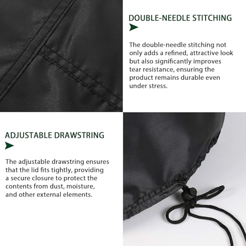 TIFILE Folding Treadmill Cover, Running Machine Cover, Oxford Cloth Waterproof Dustproof Exercise Equipment Bag with Drawstring and Storage Bag For Outdoor Indoor Gym Treadmill - Image 3