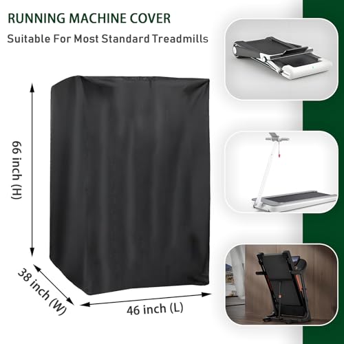 TIFILE Folding Treadmill Cover, Running Machine Cover, Oxford Cloth Waterproof Dustproof Exercise Equipment Bag with Drawstring and Storage Bag For Outdoor Indoor Gym Treadmill - Image 4