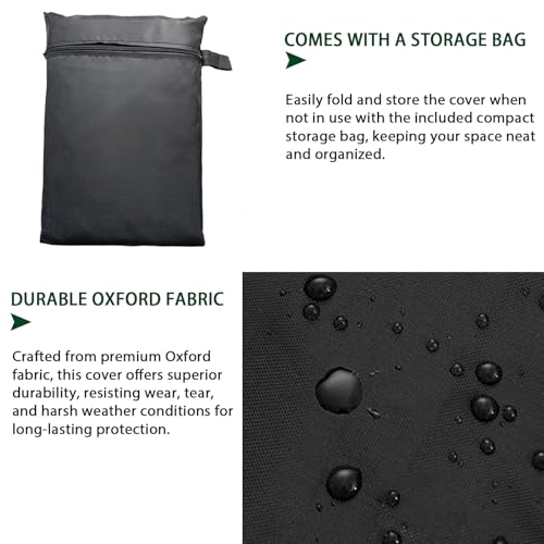 TIFILE Folding Treadmill Cover, Running Machine Cover, Oxford Cloth Waterproof Dustproof Exercise Equipment Bag with Drawstring and Storage Bag For Outdoor Indoor Gym Treadmill - Image 2