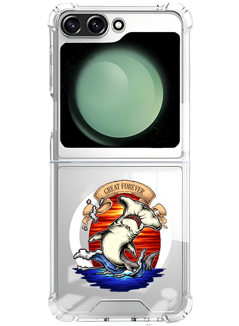 Theodor Magnetic Case for Samsung Galaxy Z Flip 6 Compatible with MagSafe Wireless Charging, Shockproof Phone Bumper Cover Great Forever - Image 1