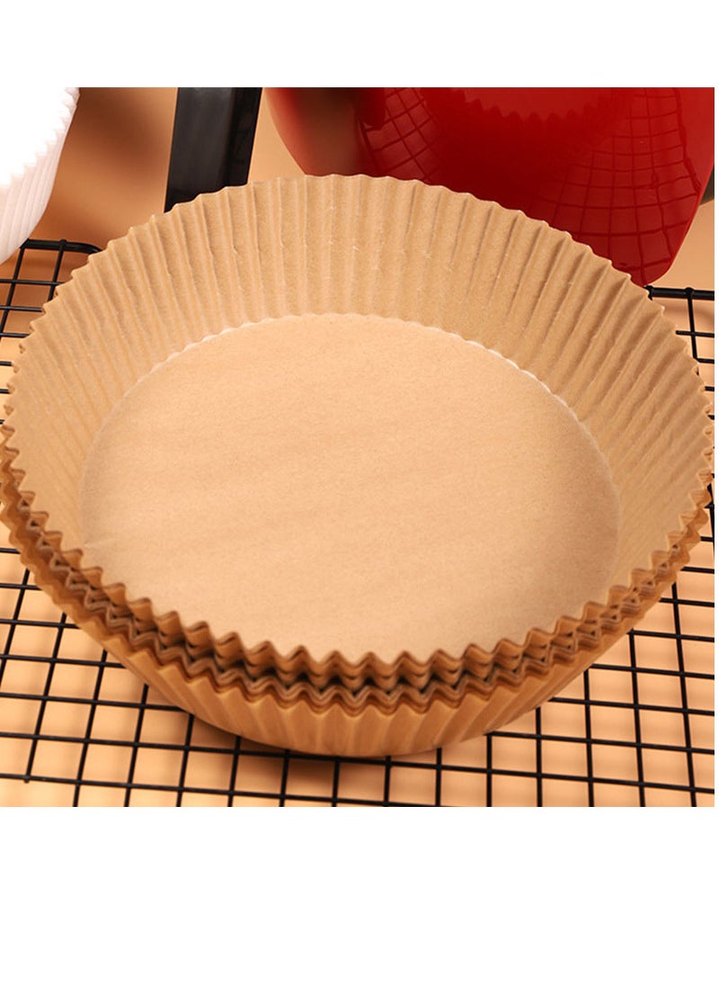 MIBRU Air fryer paper food plate liner brown 20+4.5cm*100  - Image 3