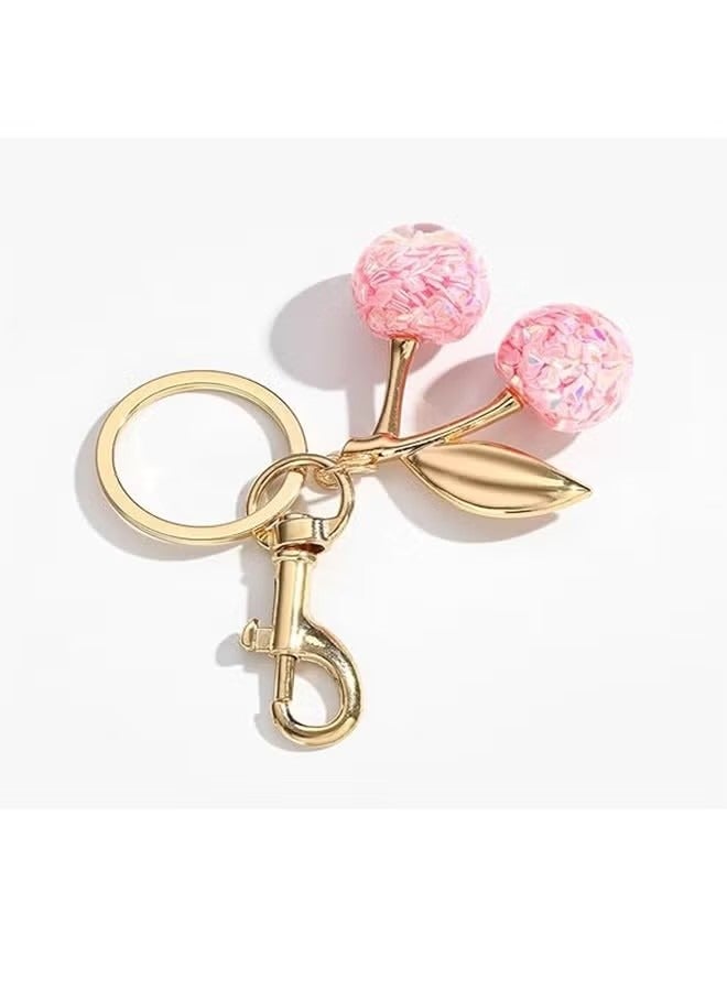 Cherry Bag Charm Purse Charms Keychain- Car Cherry Accessories keychian Gifts for Women Valentine Bag Gifts For Women - Image 3