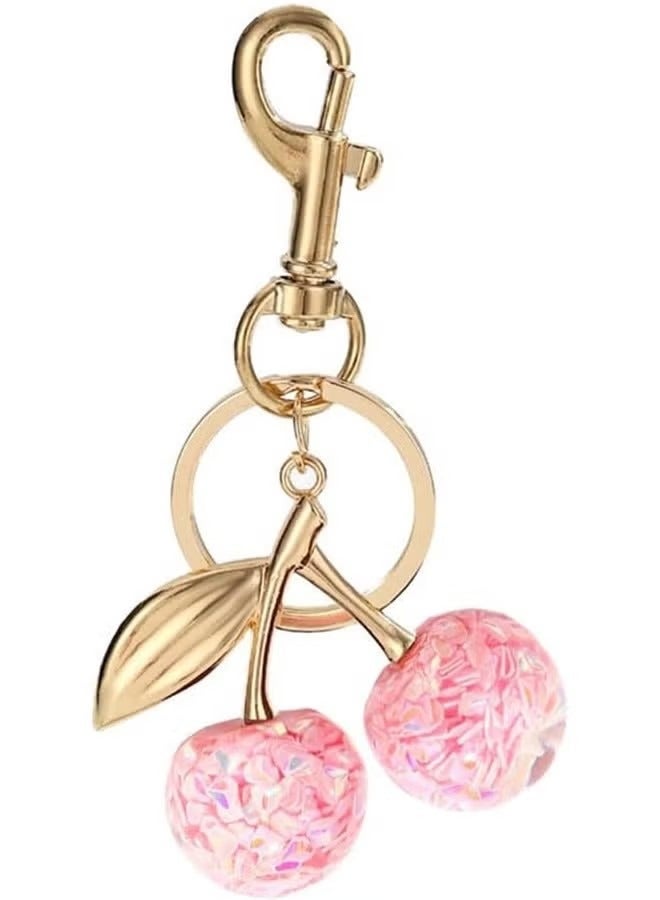 Cherry Bag Charm Purse Charms Keychain- Car Cherry Accessories keychian Gifts for Women Valentine Bag Gifts For Women - Image 1