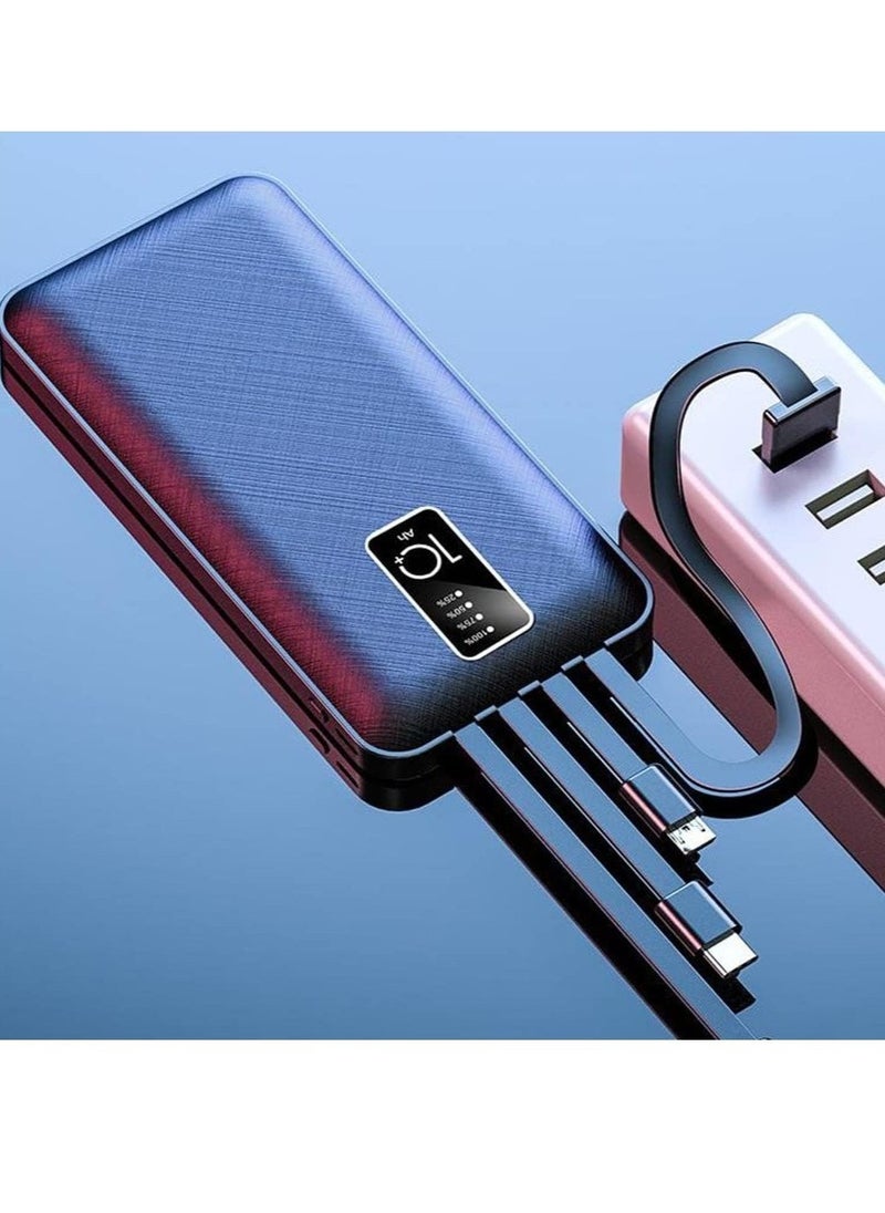 JAJEEK "New Fast Charging Power Bank – 10,000mAh Portable Charger for Simultaneous Charging of 4 Devices (Black/White)" - Image 3