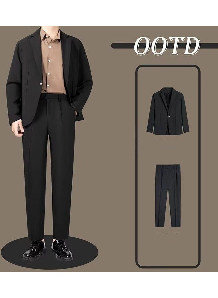 KUYING New Handsome Loose Suit Two-Piece Set  - Image 1