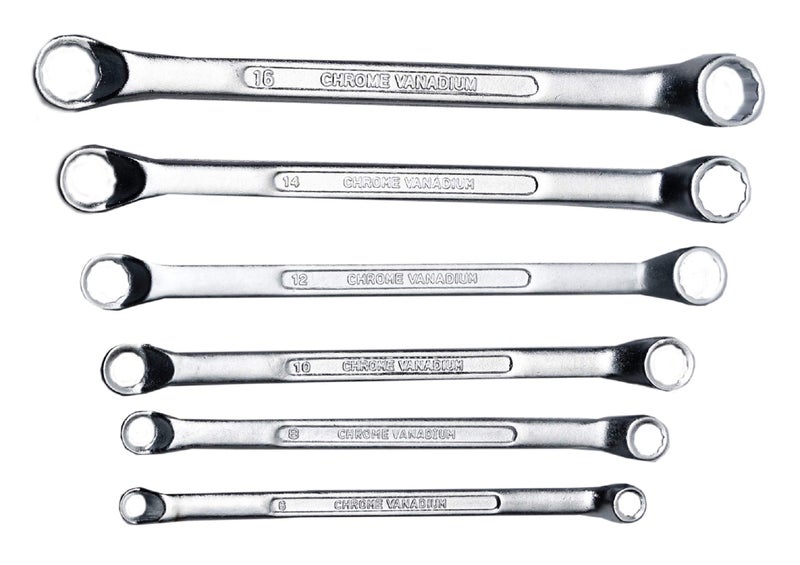 GLOBUS 319 Ring Spanner Set/6 PCS in PVC Clip - Image 2