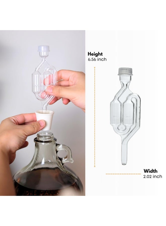 fastrack Twin Bubble Airlock and Carboy Bung Pack of 2 - Image 3
