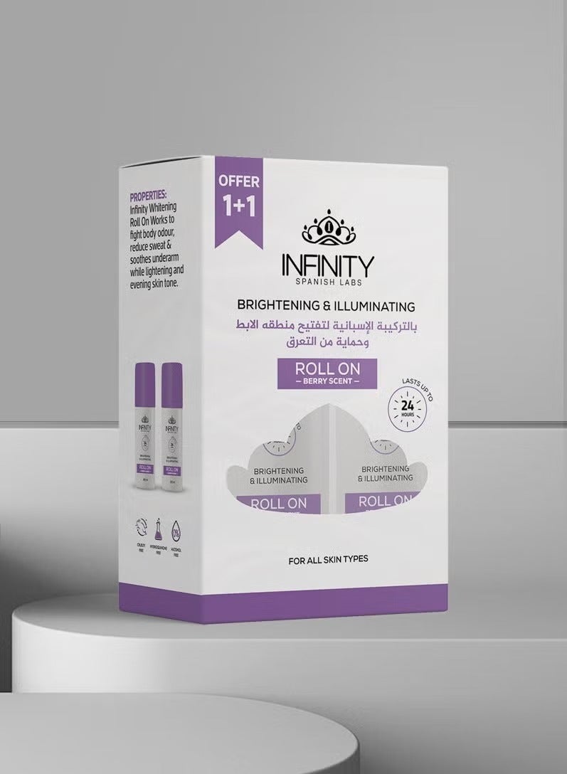 إينفينيتي رول اون ومضئ برائحة التوت