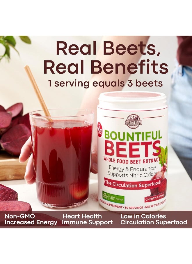 COUNTRY FARMS - Country Farms Bountiful Beets The Circulation Superfood Delicious Natural Flavor Supplement, 300g - Image 1