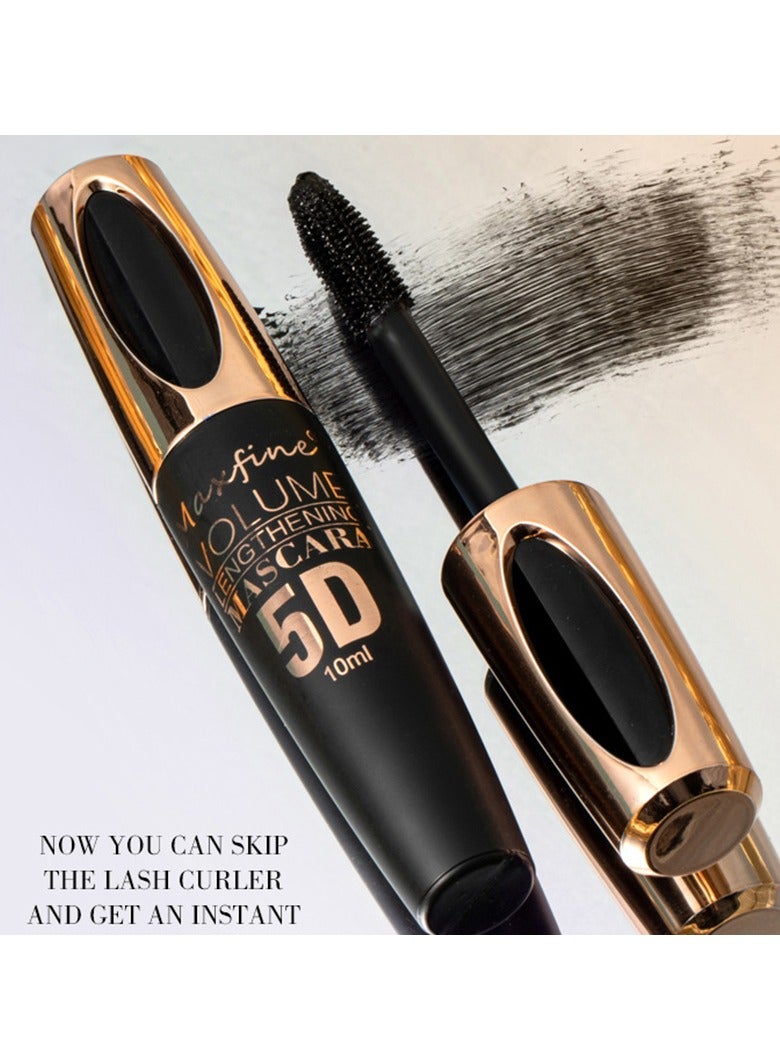 Maxfine 04 5D Silk Fiber Mascara Fuller Voluminous Colored Mascara Natural Waterproof Smudge-proof Mascara  Maxfine  - Image 4