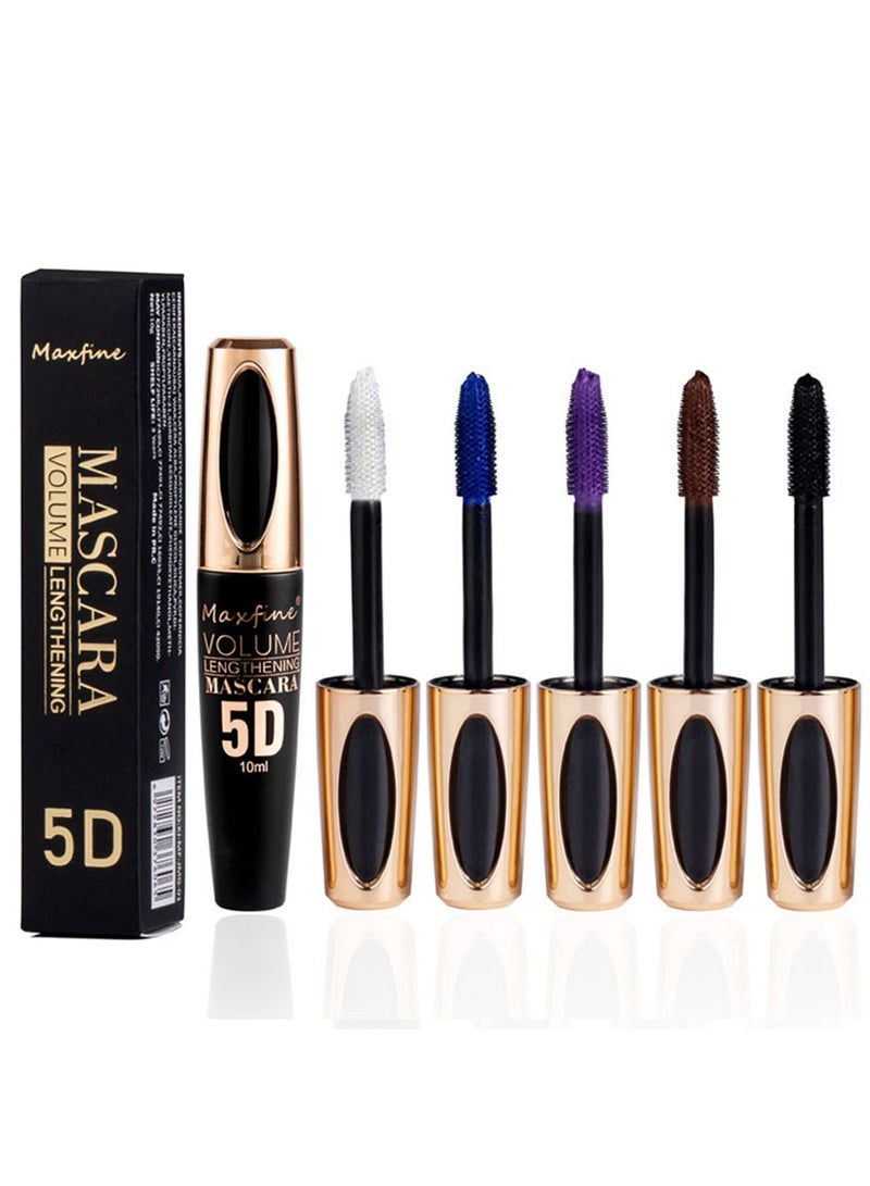 Maxfine 04 5D Silk Fiber Mascara Fuller Voluminous Colored Mascara Natural Waterproof Smudge-proof Mascara  Maxfine  - Image 2