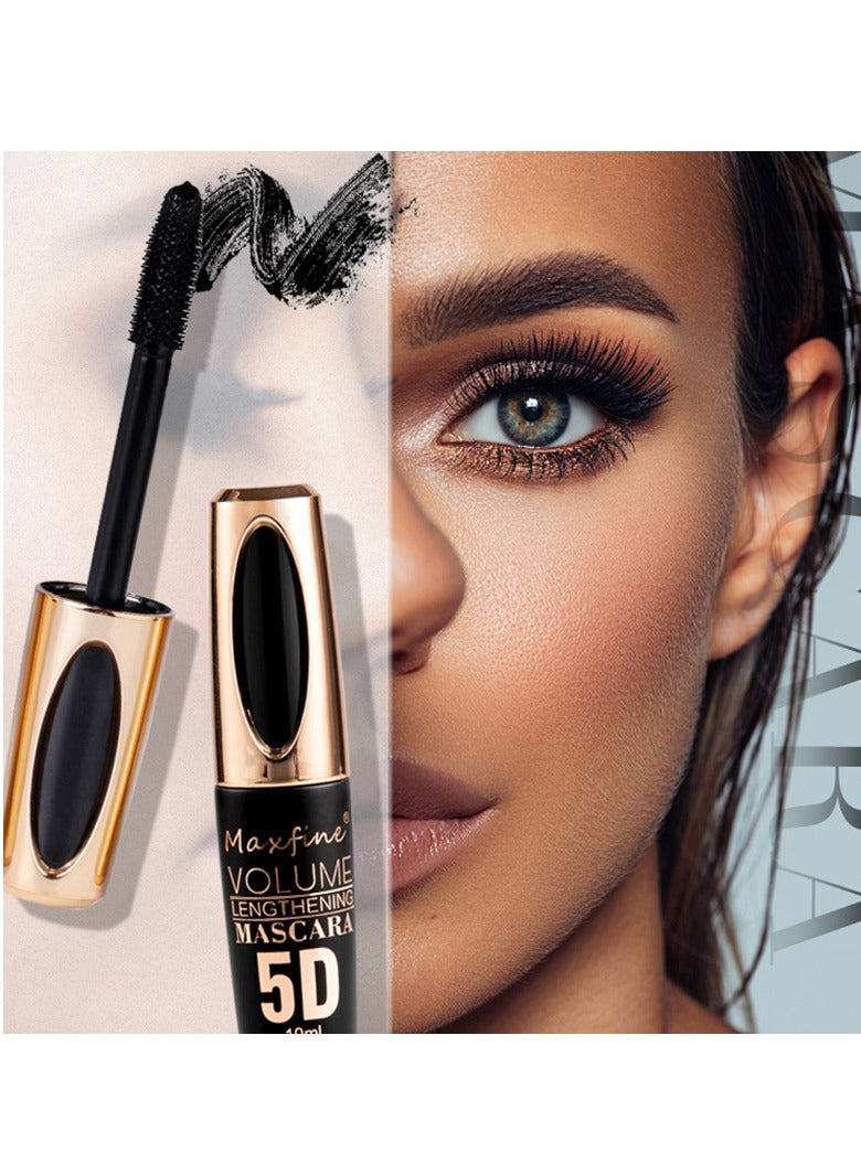 Maxfine 04 5D Silk Fiber Mascara Fuller Voluminous Colored Mascara Natural Waterproof Smudge-proof Mascara  Maxfine  - Image 5