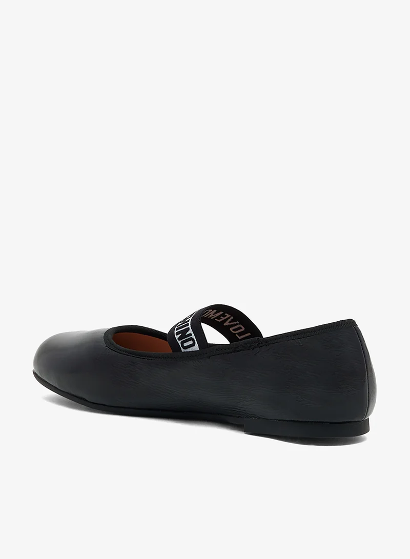 Love Moschino Close Toe Sling Back Ballerinas