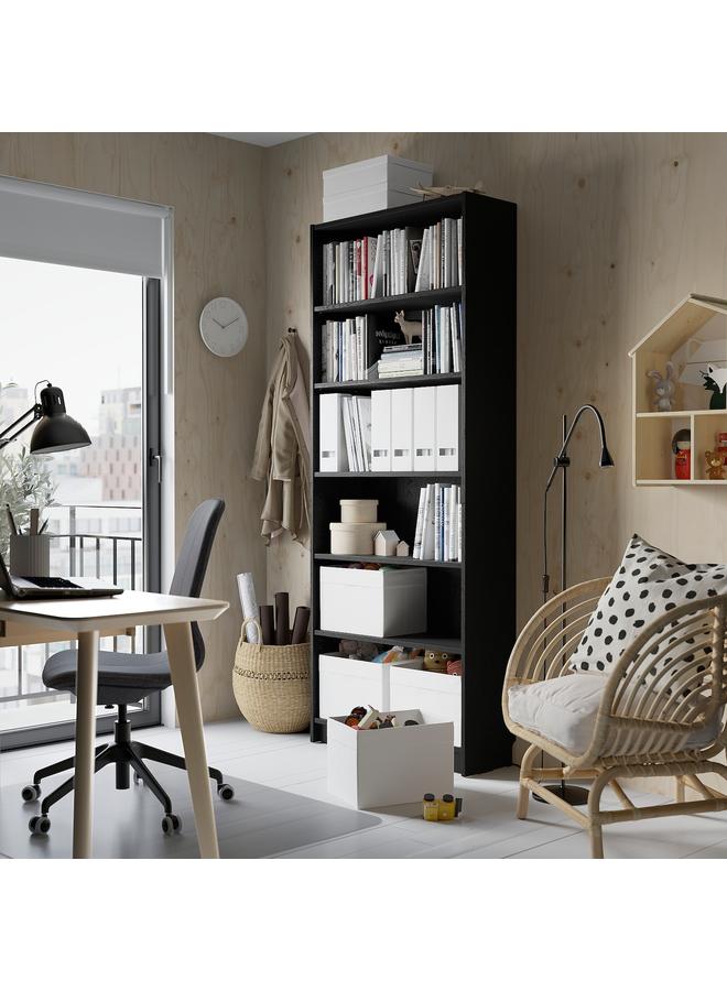 زبون مكتبة، تأثير خشب البلوط الأسود، 80X28X202 سم - Image 4