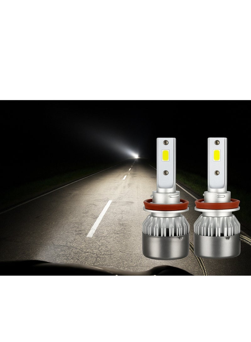 مصابيح LED امامية H8 D75 6000 كلفن  - Image 1