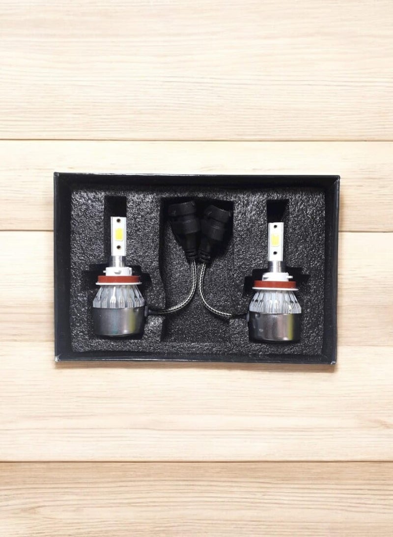 مصابيح LED امامية H8 D75 6000 كلفن  - Image 2