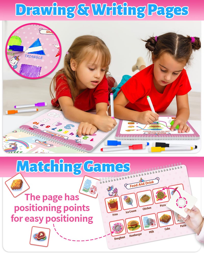 Benresive Montessori Busy Book for Toddlers 2-4, Preschool Toddler Learning Activities Crafts, Sticker Books for 2 3 4 Year Old Boys Girls Birthday Gifts, Autism Sensory Toys - Image 3
