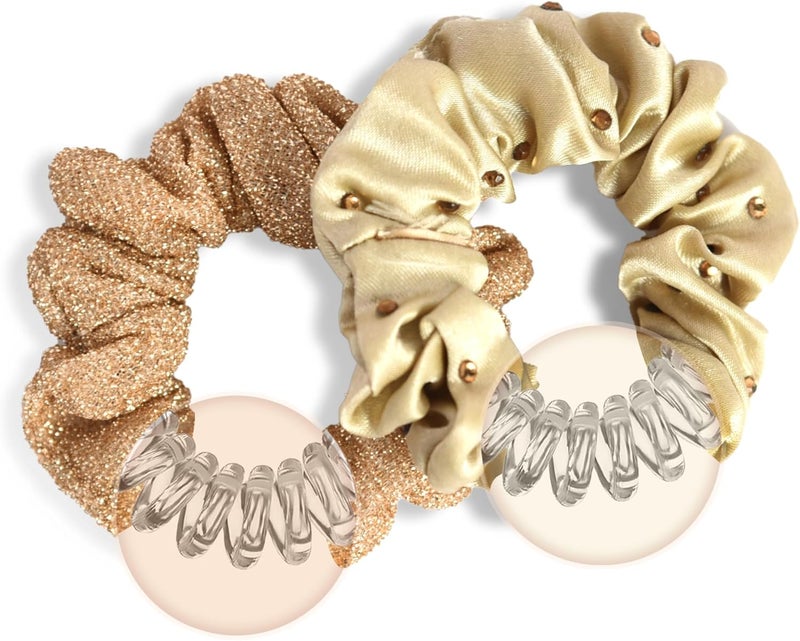 Glitters® Premium Hair Ties Scrunchy Set - 2 Pieces - Image 2